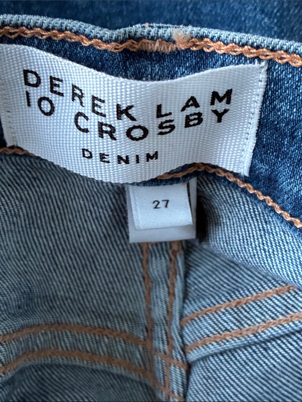 Derek Lam 10 Crosby Size 27 Isla Wide-Leg Cropped Jeans - Picture 7 of 7